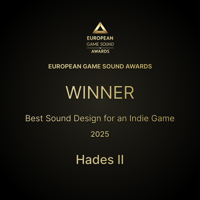 egsawards's tweet photo. 🏆 Best Sound Design for an Indie Game – WINNER (2025)
#EGSA #GameAudio https://t.co/TbMwxxOtWT