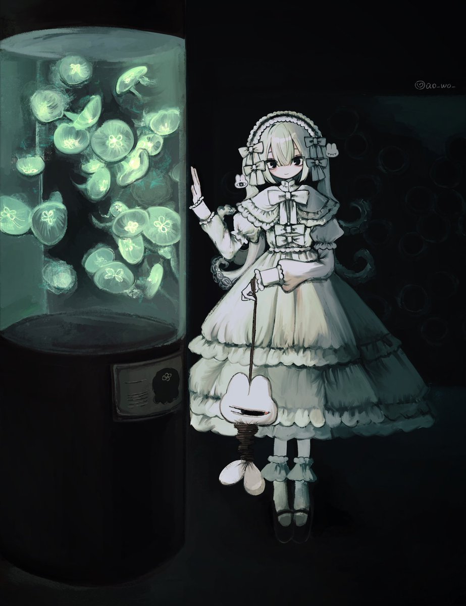 ao_wo_'s tweet photo. #oc #illustration 　˚✧₊🪼 https://t.co/dd9TkYrofY