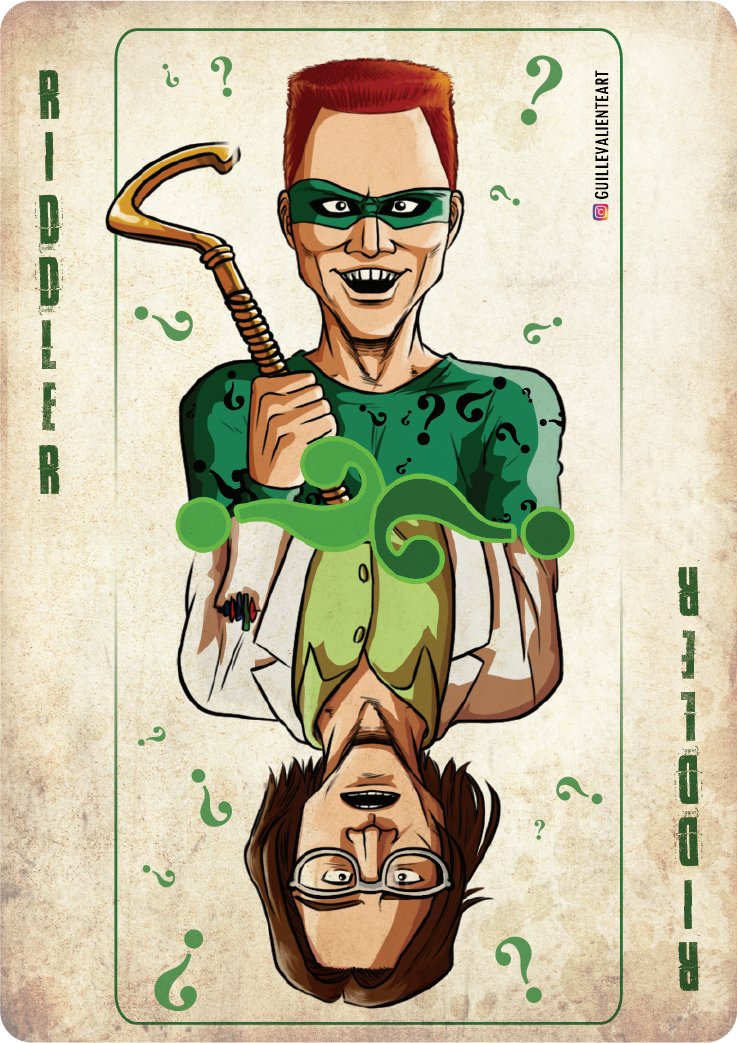 GuillermoValie5's tweet photo. #fanart Riddler #Jimcarrey❓ https://t.co/v0eLt7zBCr