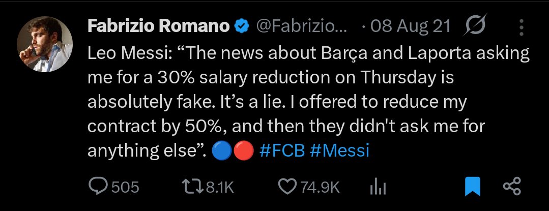 Messi Stats tweet media