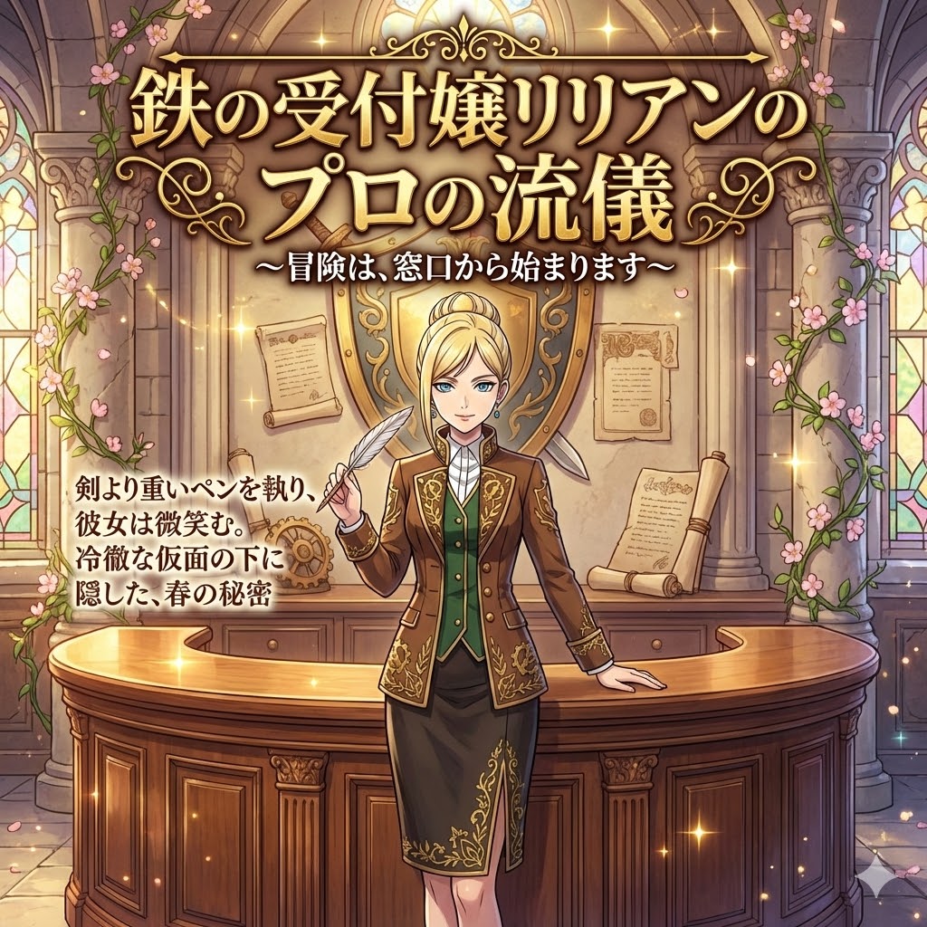※カクヨム、なろう、ソリスピア、あいぺん同時連載！
＿＿＿＿＿＿＿＿＿＿＿＿＿＿＿＿＿＿＿＿＿
【3/21スタート】鉄の受付嬢リリアンのプロの流儀 ～冒険は、窓口から始まります～
＿＿＿＿＿＿＿＿＿＿＿＿＿＿＿＿＿＿＿＿＿