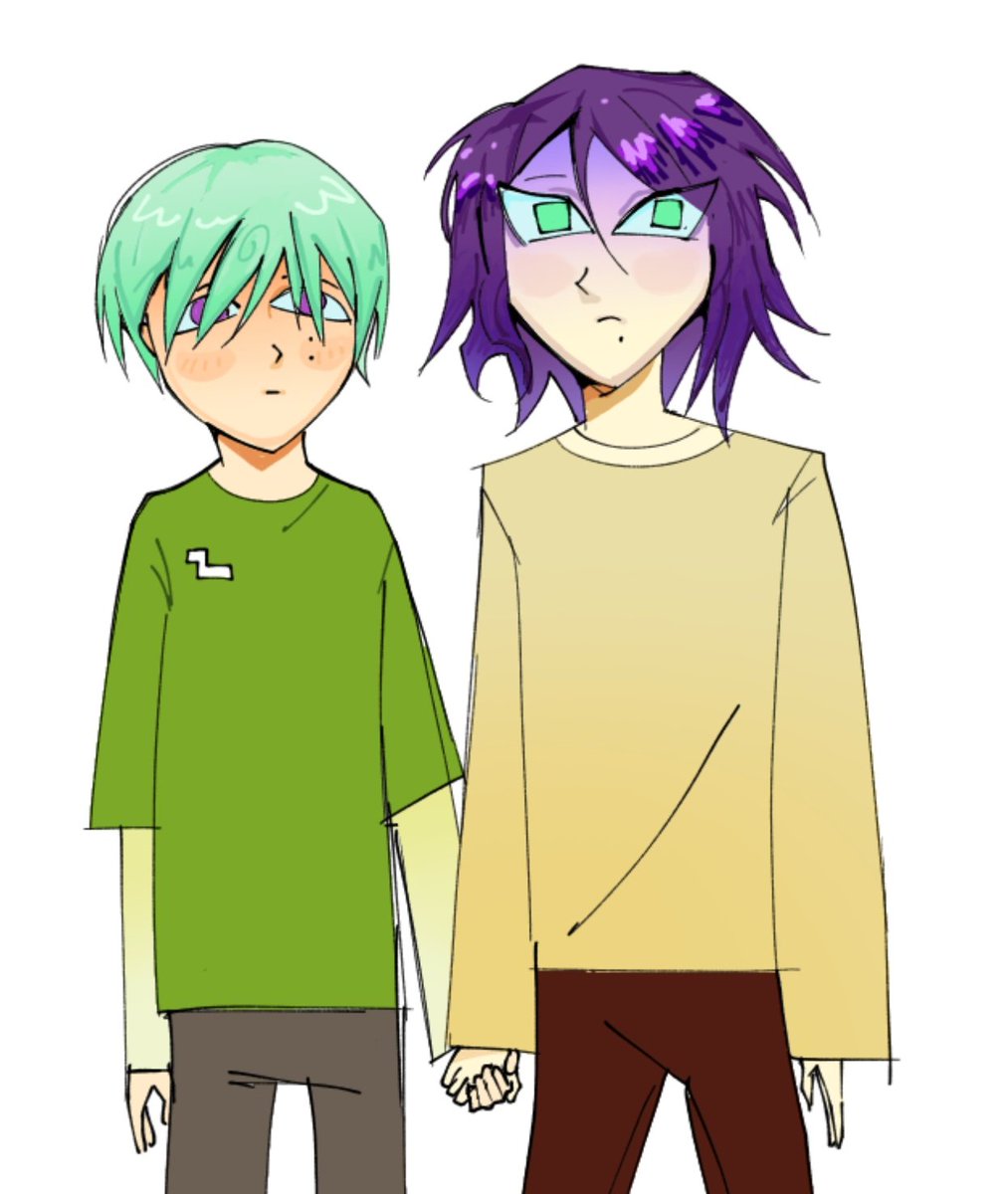 the homunculus of mayoi ayase and mika kagehira🍉 tweet media