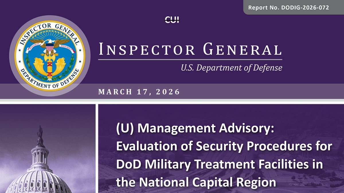 DoW Office of Inspector General tweet media