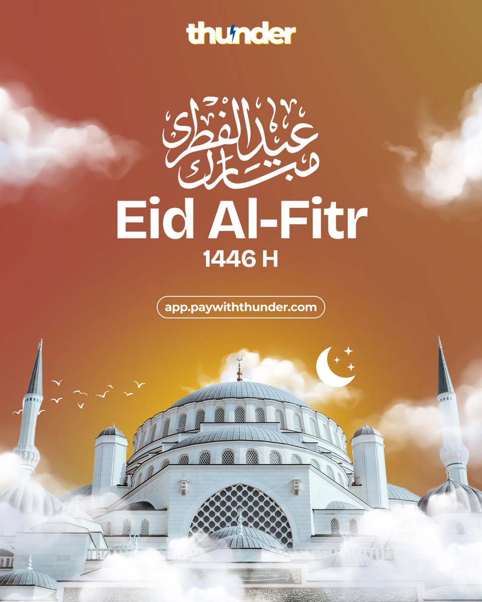 paywiththunder's tweet photo. To all our Muslim Friends and Family 🕋 🕌 

Happy Eid Al-Fitr ☪️ https://t.co/bsRK3wG4xu