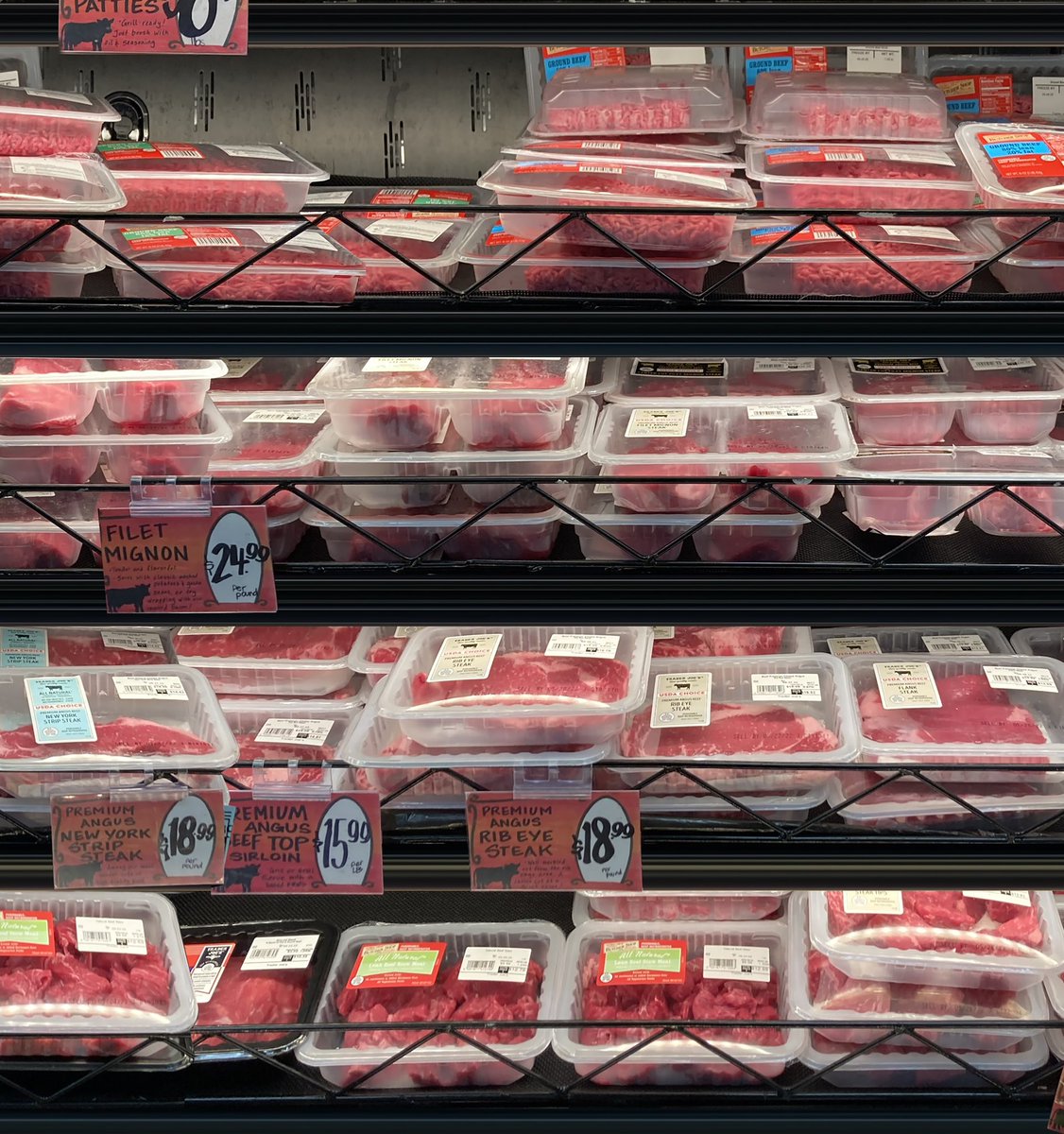ReciklerkoCans's tweet image. Supermarket meat section featuring neatly packed fresh beef, chicken, and turkey cuts 

shutterstock.com/g/Hitra?rid=19…

#meat #beef #chicken #turkey #shutterstock #shutterstockeditorial  #supermarket #groceryshop #retaildesign #foodretail #protein #steak #groundbeef #chickenbreast
