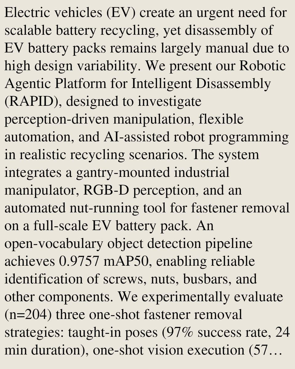 Robotics Research arXiv tweet media