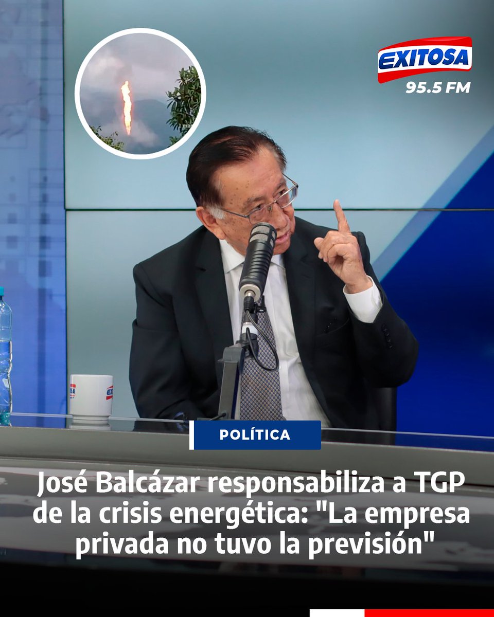 exitosape's tweet photo. 🔴🔵En diálogo exclusivo con Exitosa, el presidente José Balcázar se refirió a la crisis energética que vivió el país las últimas semanas y que ha dejado rezagos en los precios de los combustibles.

🌐Más información en: https://t.co/rvlcqrf1Fp https://t.co/BjzD70NvjL