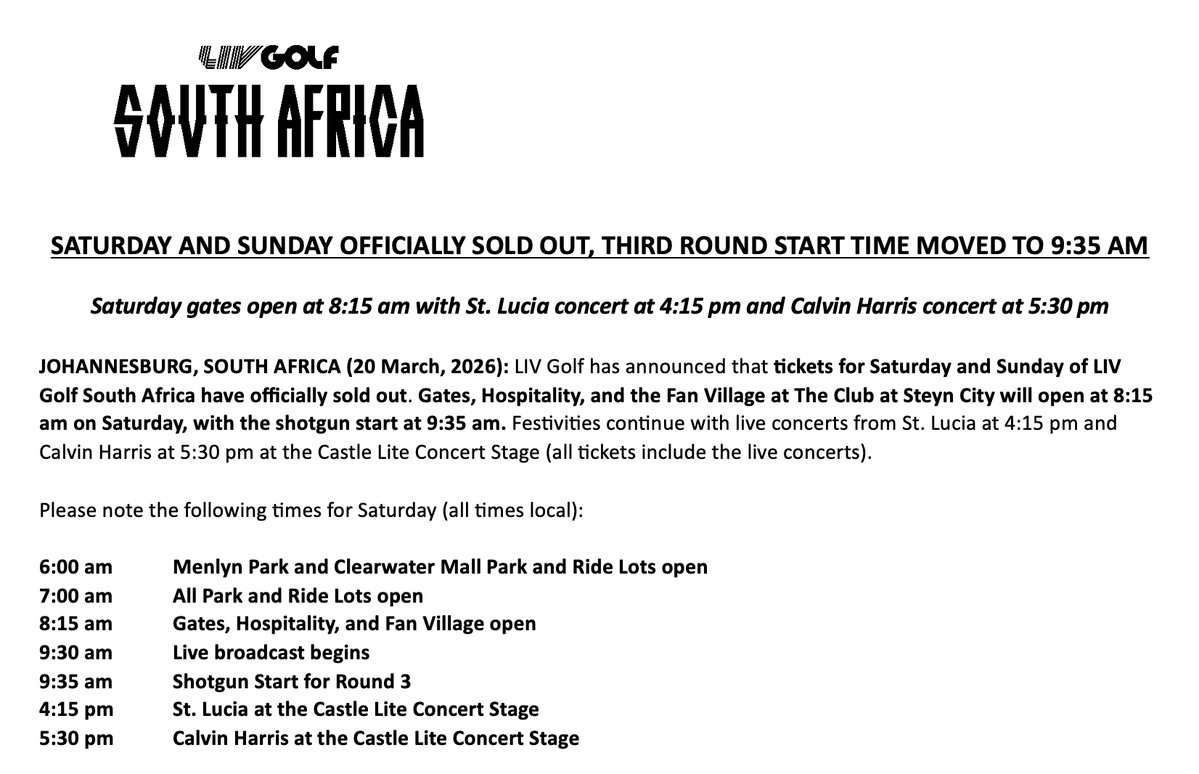 LIV Golf Communications tweet media