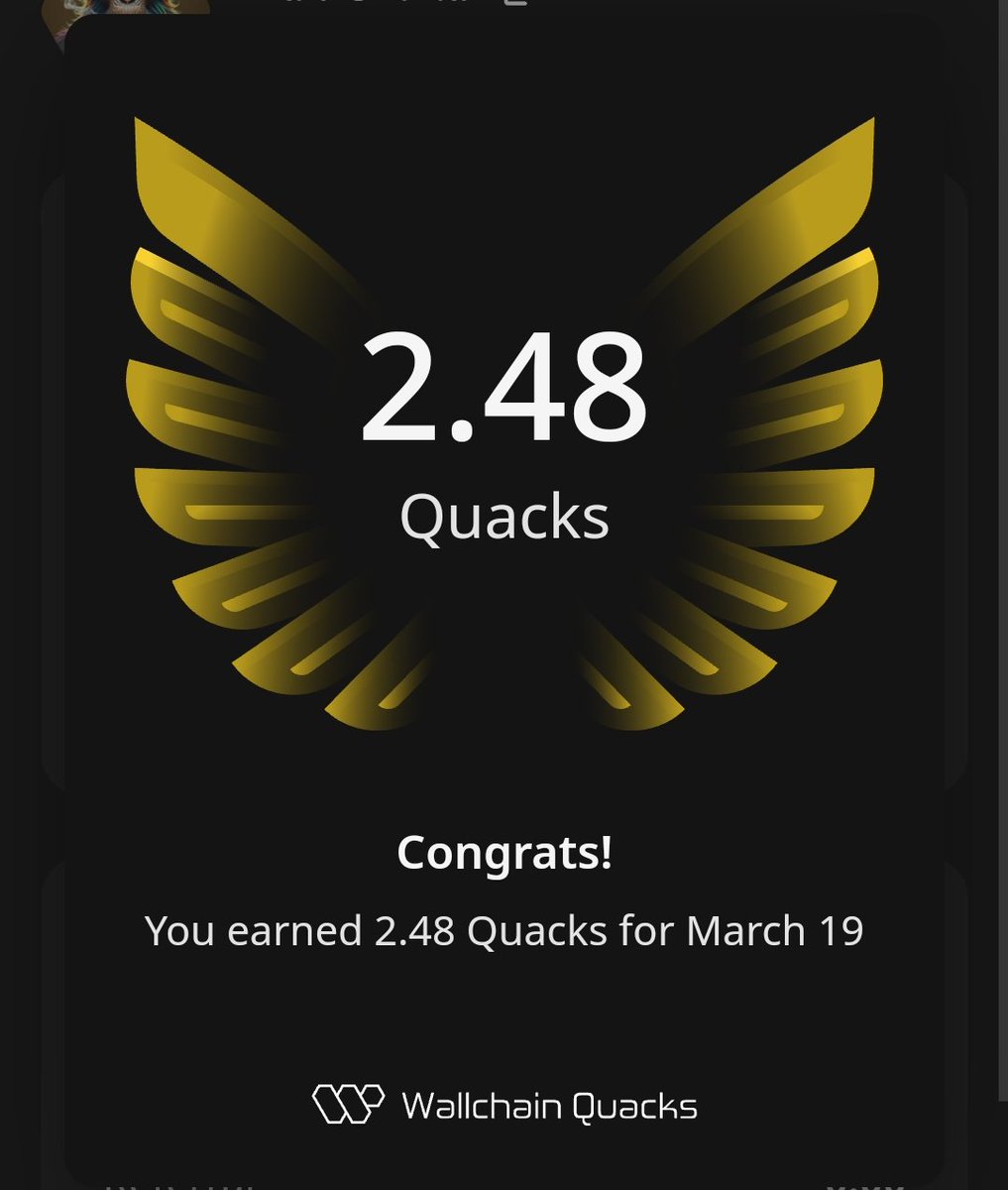 Good evening CT 

Just earned 2.48 Quacks on <a href="/wallchain/">Wallchain Quacks</a> in one day 🦆

Turn insights into rewards and climb the leaderboard 🥇

Use my referral link – quacks.app/?ref=Dan1umma