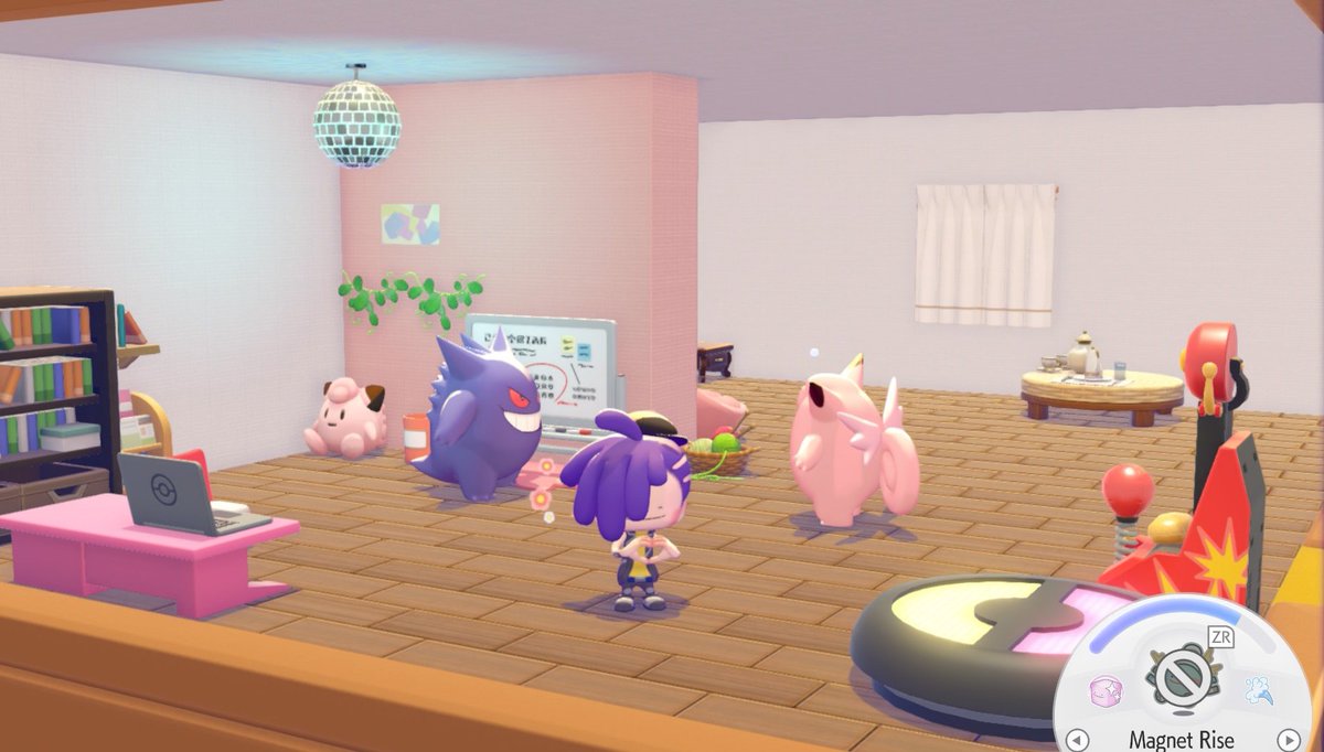 Working on my Clefable and Gengar beach resort