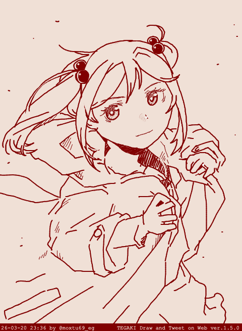 衣替えですぞ #tegaki_dt 
