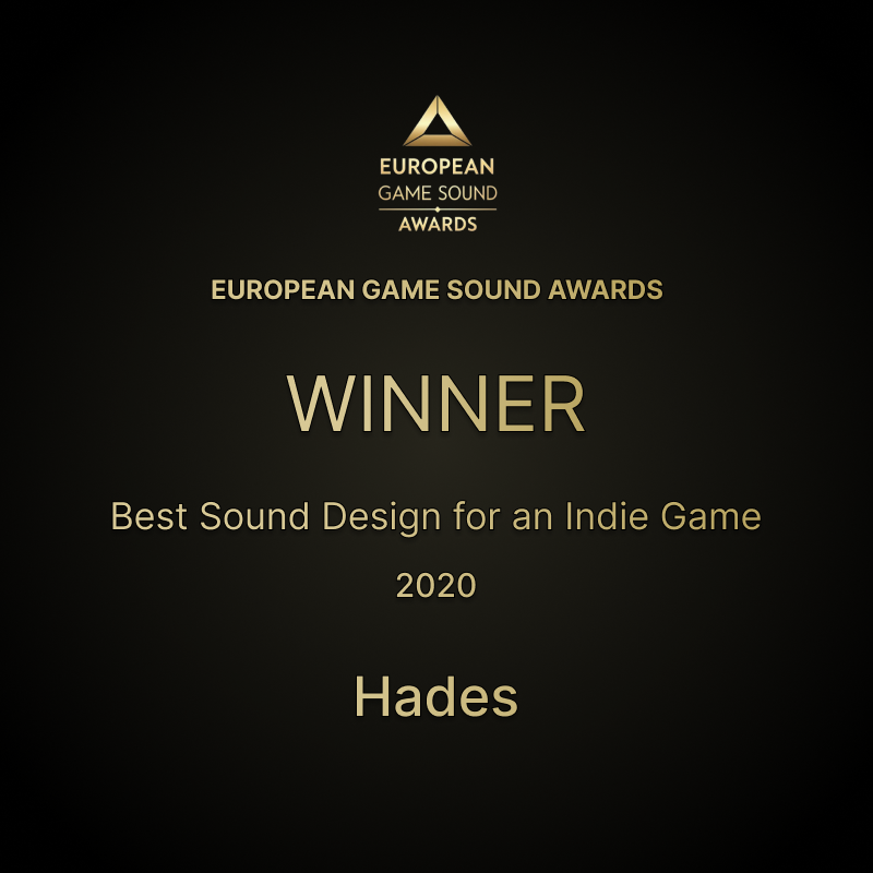 egsawards's tweet photo. 🏆 Best Sound Design for an Indie Game – WINNER (2020, COVID Special Edition)
#EGSA #GameAudio https://t.co/STzayjrBFr