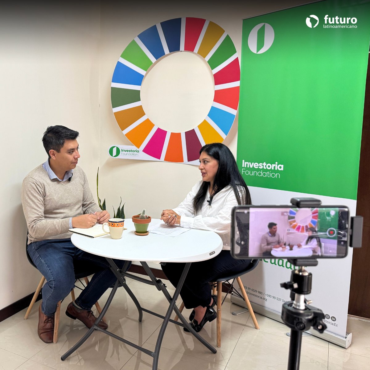 FuturoLatinoame's tweet photo. #Institucional | 👏🎙️ Nos alegra compartir la participación de nuestra Directora Administrativa Financiera, Geovanna Torres, en el podcast "De emergentes a sostenibles", una iniciativa de @InvestoriaEc. https://t.co/q07YMPNhn7