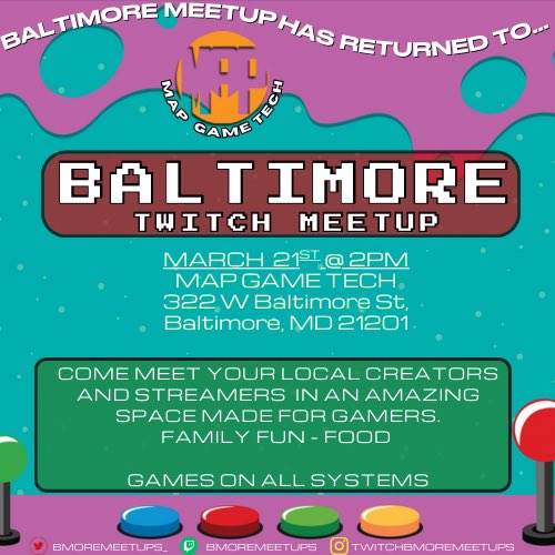 Twitch Baltimore Meetups tweet media