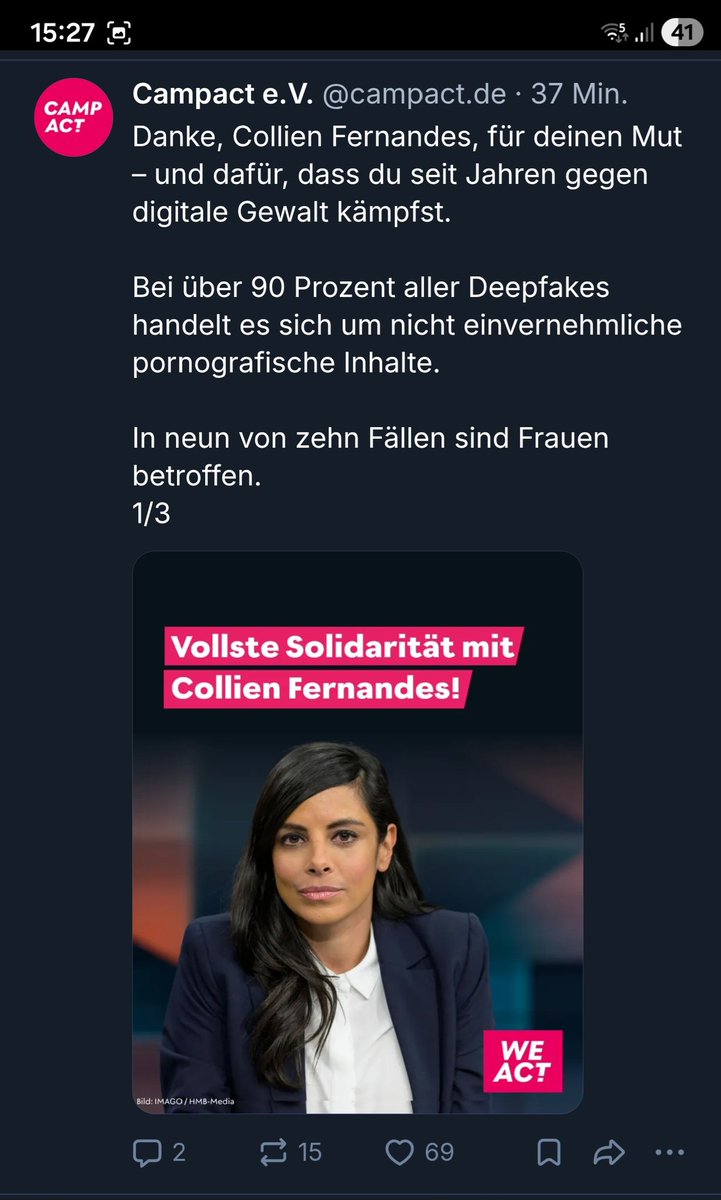 Auf BlueSky kann man schon jetzt die typischen Verdächtigen beobachten, wie sie die Ulmen / Fernandes Kampagne unter ihrem Klientel ins Rollen bringen.

Es ist wirkt wie eine orchestrierte PsyOp für digitale ID, Identifikationspflicht und Chatkontrolle in einem.

 😐