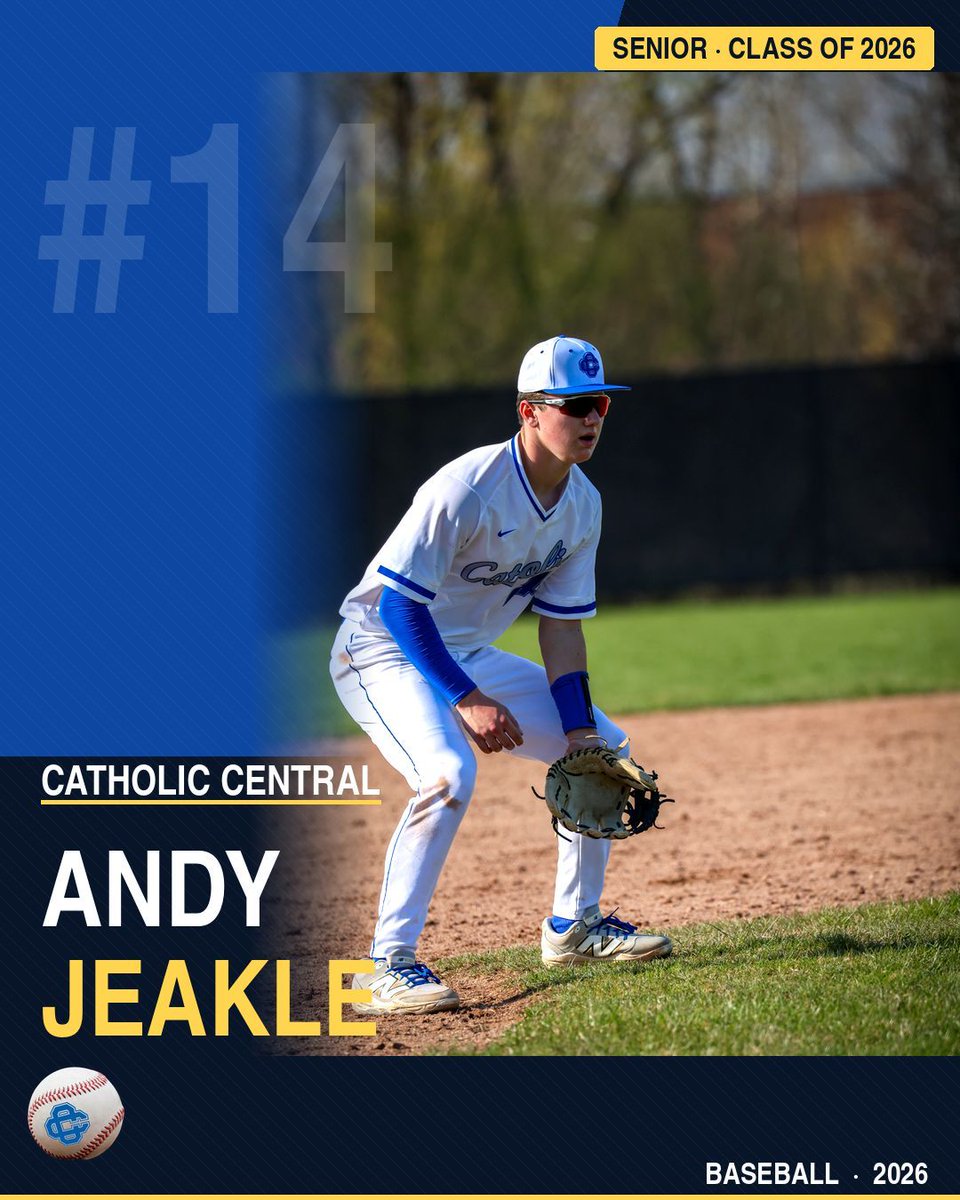 GRCC_CougarsBB's tweet photo. Introducing the 2026 Catholic Central Baseball Seniors. ⚾
Casey Shelton · Nick Schaab · Owen Tietema · Max Gaiser · Dean Armock · Dylan Daniels · Andy Jeakle · Andrew Kileen
Eight Cougars. One final season. Let's make it count.
#GoCougars #CatholicCentral #CCBaseball https://t.co/soVVUEYpBt