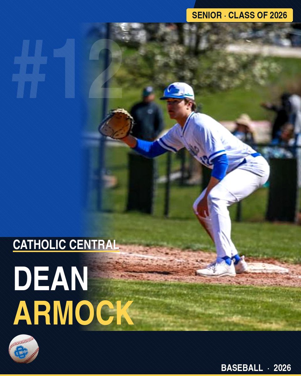 GRCC_CougarsBB's tweet photo. Introducing the 2026 Catholic Central Baseball Seniors. ⚾
Casey Shelton · Nick Schaab · Owen Tietema · Max Gaiser · Dean Armock · Dylan Daniels · Andy Jeakle · Andrew Kileen
Eight Cougars. One final season. Let's make it count.
#GoCougars #CatholicCentral #CCBaseball https://t.co/soVVUEYpBt