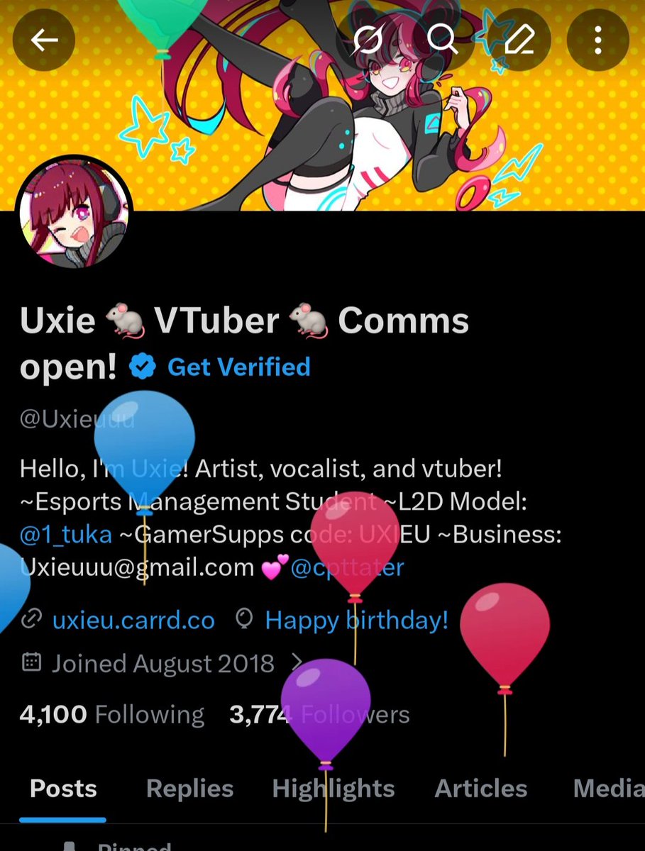 Uxie 🐀 VTuber 🐀 Comms open! tweet media