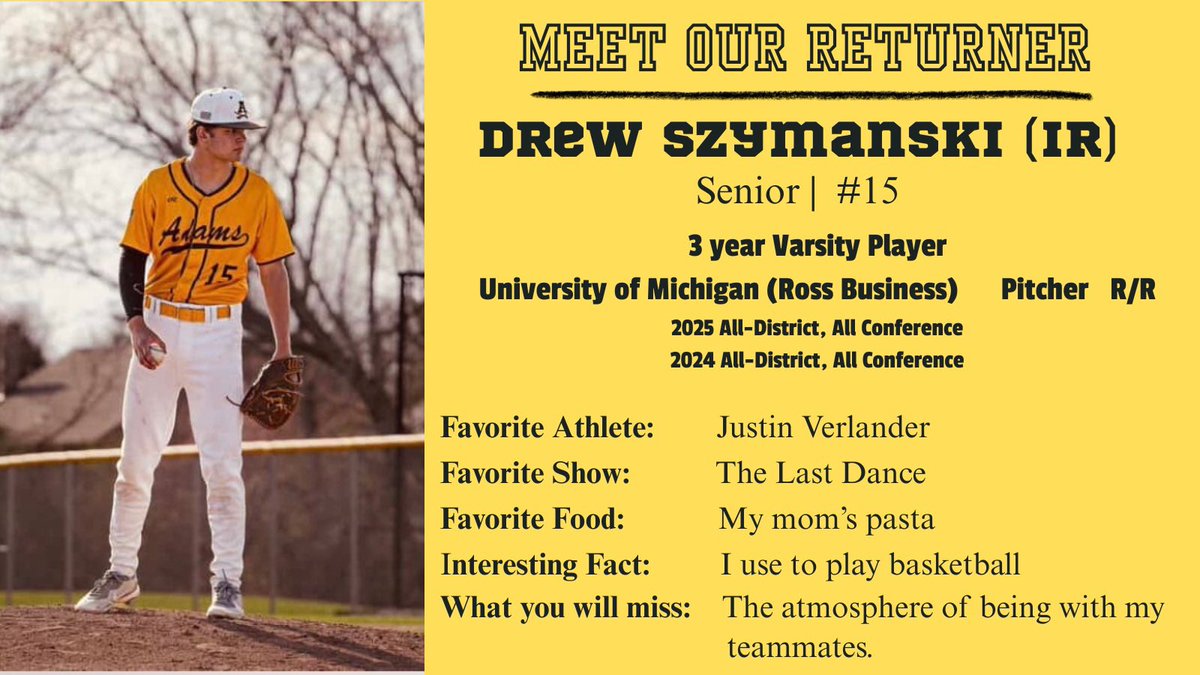 Rochester Adams Baseball tweet media