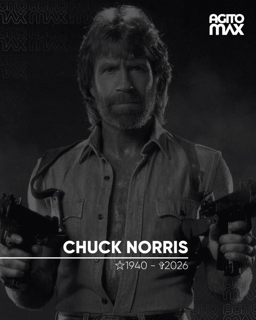 agitomax's tweet image. #agitomaxnews 
⏭️ Leia a matéria completa no agitomax.com
#luto #famosos #chucknorris 
O ator e artista marcial Chuck Norris, que se tornou um dos maiores astros de ação de Hollywood entre os anos 1980 e 1990 após interpretar o vilão de O Voo do Dragão (1972) ao lado…