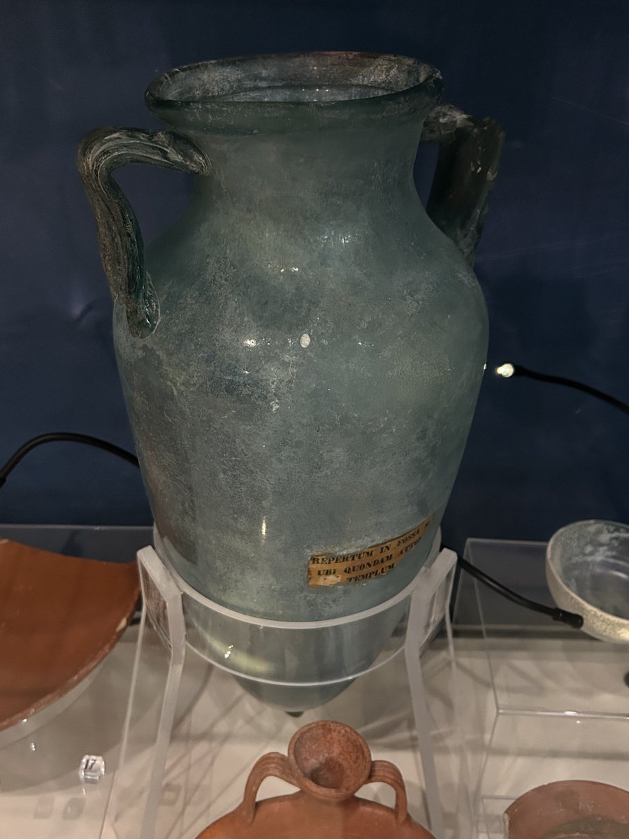 silkendalliance's tweet photo. #Glass amphora of a rare type and probably used to store wine, circa 1st century AD, Domvs Romana, #Mdina #Malta My photo https://t.co/HdKWVOBJlf