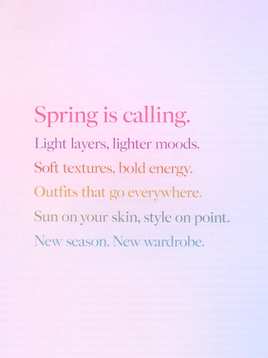 RedCoralFashion's tweet image. Spring is calling. 🌷☀️
New season. New wardrobe.

#SpringStyle #FreshFits #LightLayers #HelloSpring #StyleInspo