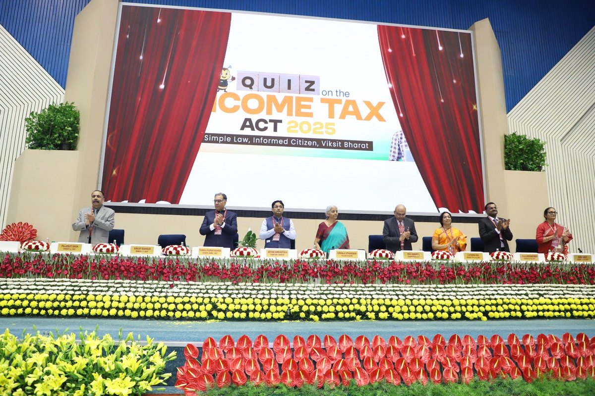 IncomeTaxIndia's tweet photo. Hon’ble Union Minister for Finance and Corporate Affairs formally launched the nationwide outreach campaign on the Income Tax Act, 2025. 

The campaign includes creative communication initiatives, taxpayer guidance material such as guidance notes, tutorial videos and brochures, and extensive public engagement through digital and on-ground platforms, including the MyGov Quiz initiative. 

The Hon’ble Finance Minister also inaugurated the Income Tax Website 2.0 as part of the Department’s ongoing digital transformation efforts. The upgraded platform is designed to offer improved usability, simpler navigation, and more efficient service delivery for taxpayers.