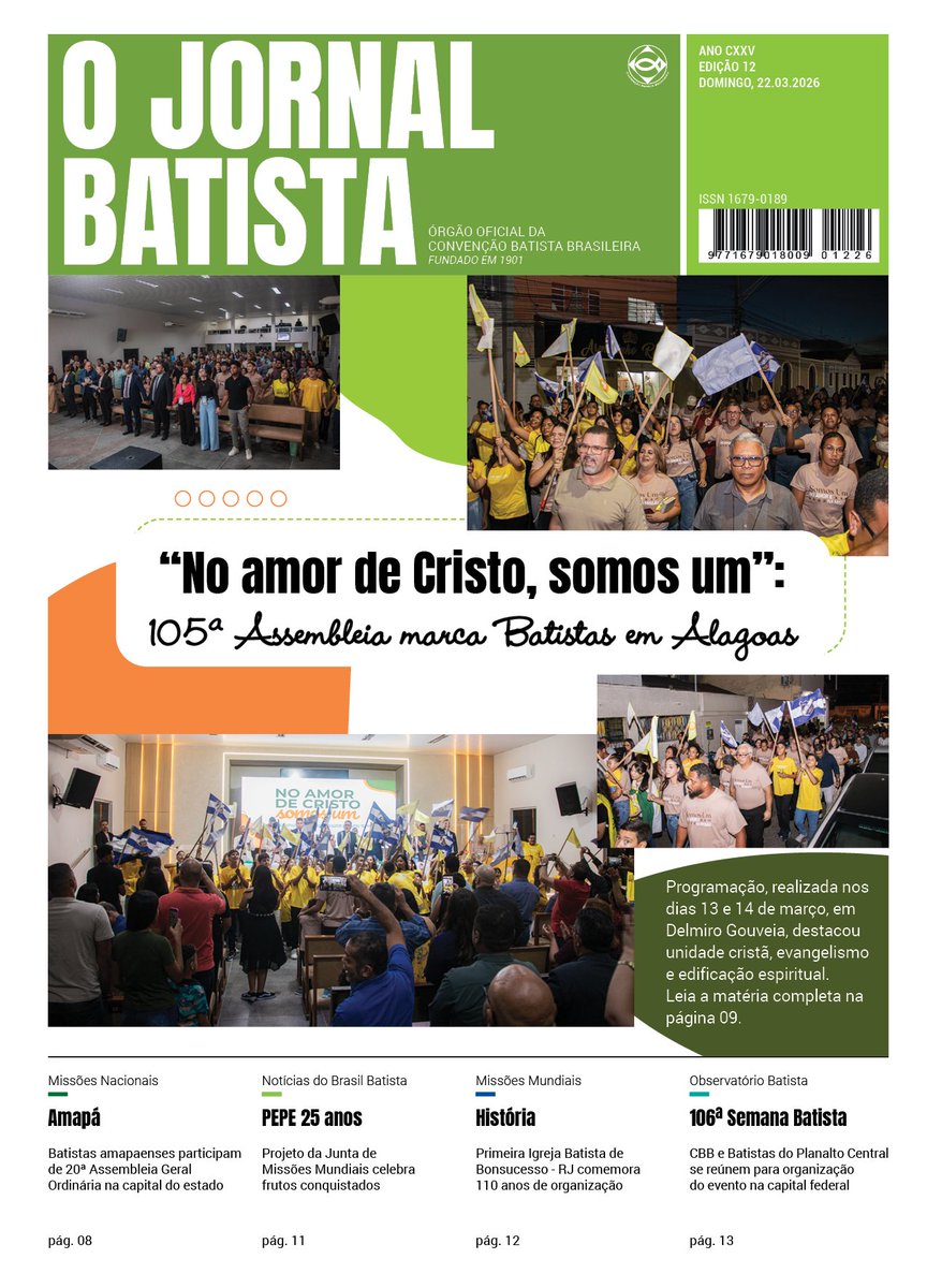 Convenção Batista Brasileira tweet media