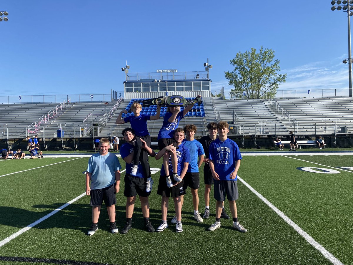 PRCHS_FB's tweet photo. The middle school competed in the partner relays this morning. Team Seal took the lead and never looked back! Congratulations to all the team members.

#GUTS https://t.co/pSwWjBGVhO