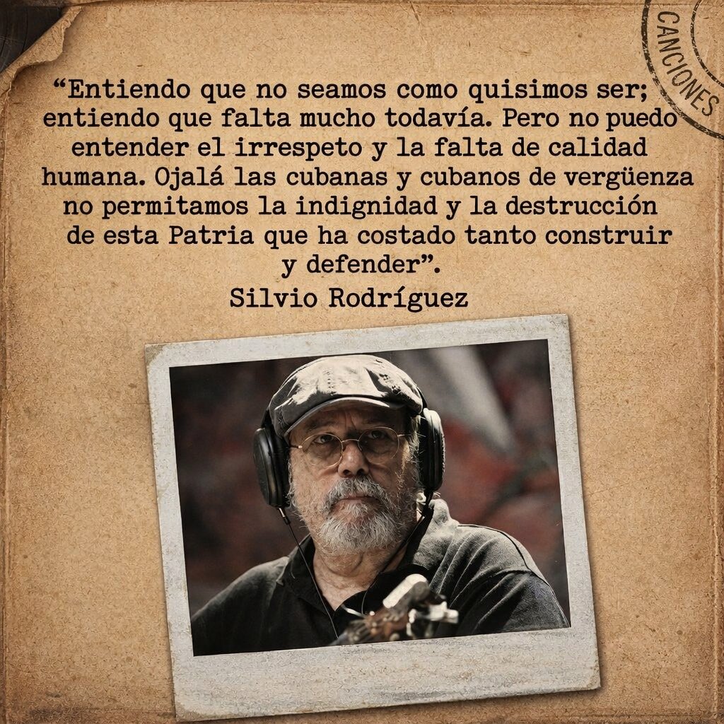 «Entiendo que no seamos como quisimos ser; entiendo que falta mucho todavía. Pero no puedo entender el irrespeto y la falta de calidad humana. Ojalá las cubanas y cubanos de vergüenza no permitamos la indignidad y la destrucción de esta Patria que ha costado tanto construir y