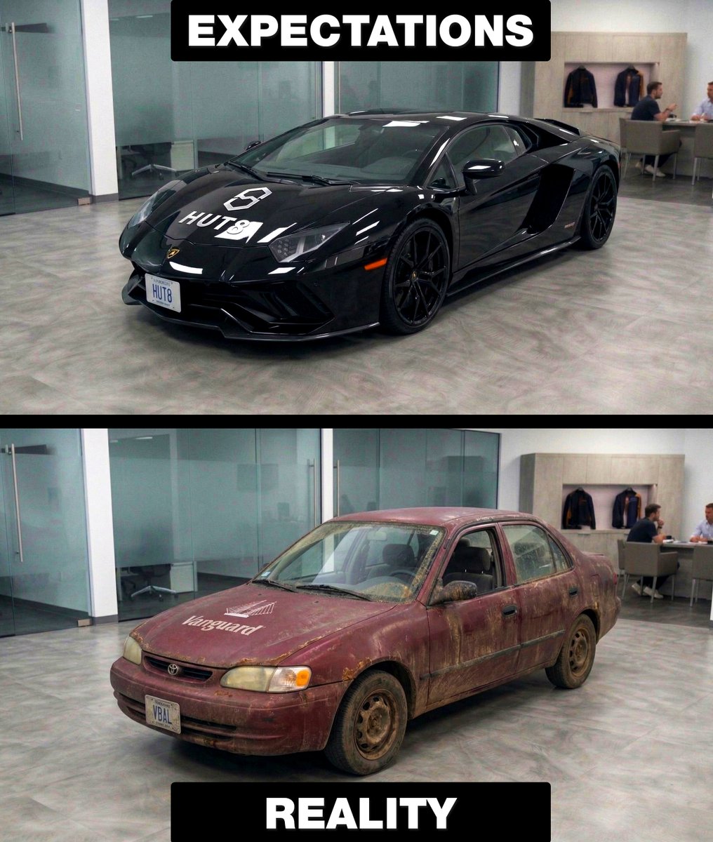 TheBendex's tweet image. 😅 #stockmarket #investing #hut8 #vanguard #expectations #reality #meme