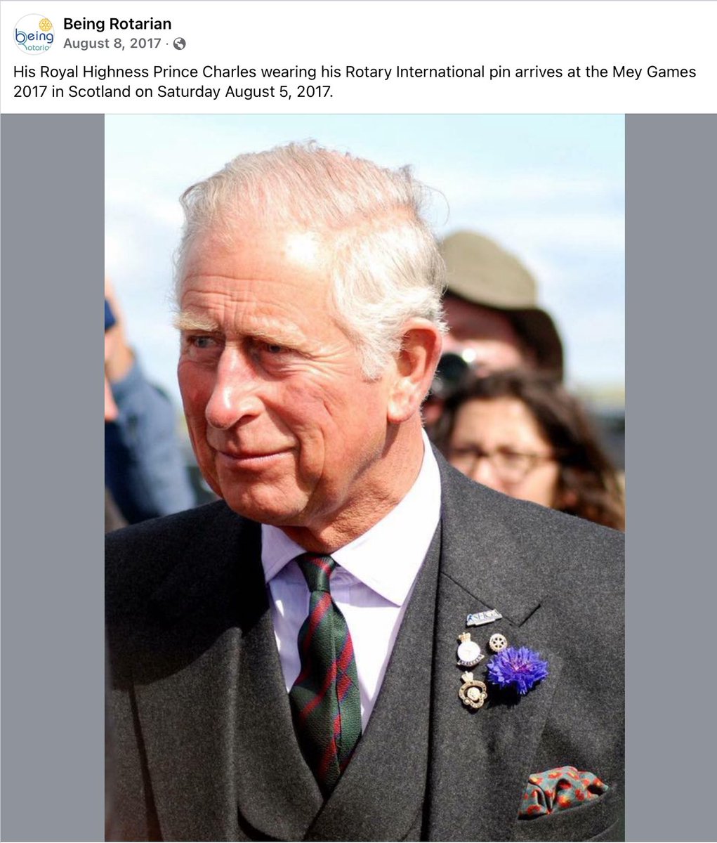 Meowllian's tweet image. The Rotary Freemason wheel ⚙️ is shown on the Club of Rome cover page. Rotary International is tied to Club of Rome and is the keyhole to Freemasonry. King Charles wears his Rotary pin regularly.  

Rotary International had a big role in the creation of the United Nations &amp;amp;