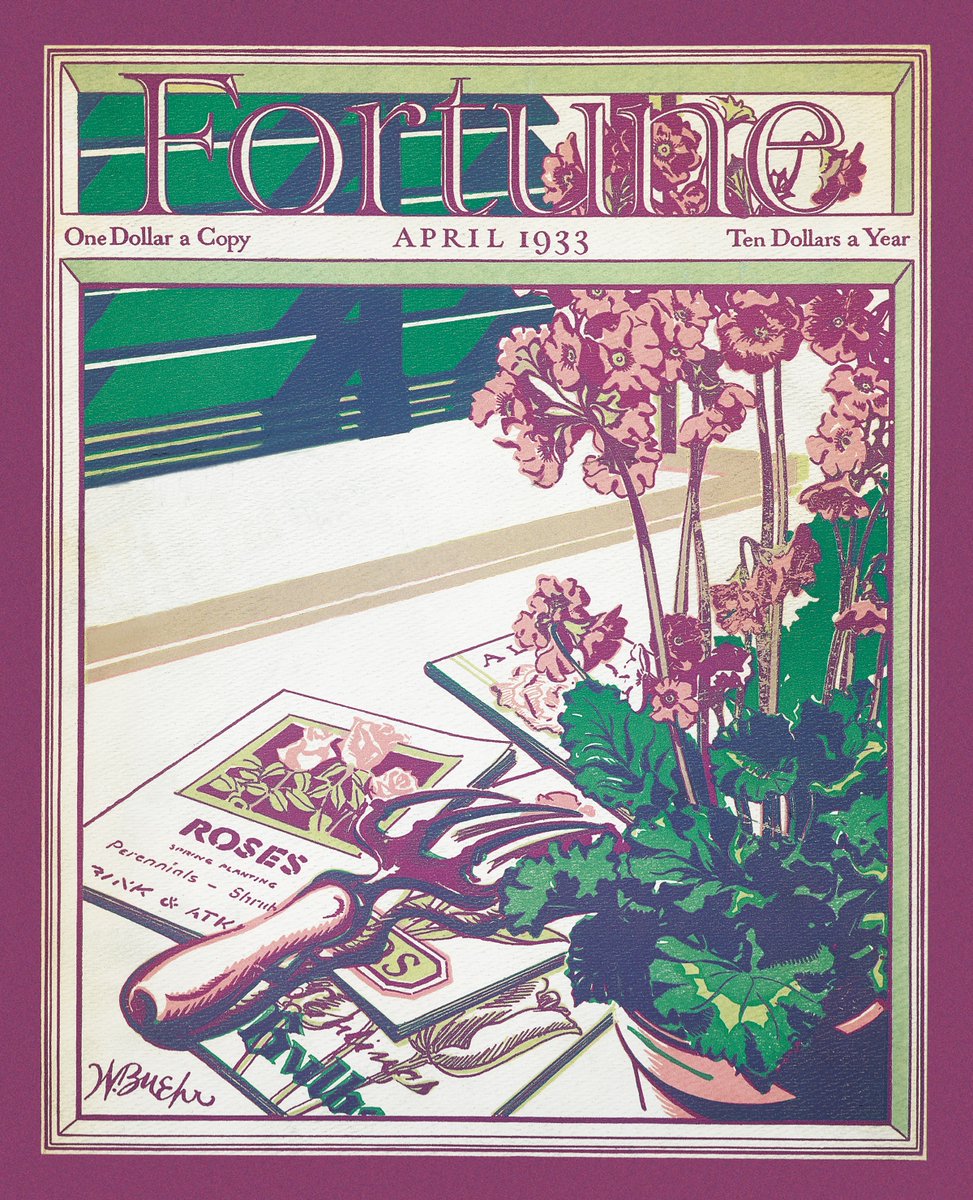 Today is the first day of Spring. 🌸 

Take a look back at the April 1933 cover of Fortune Magazine. bit.ly/4uFTUYd