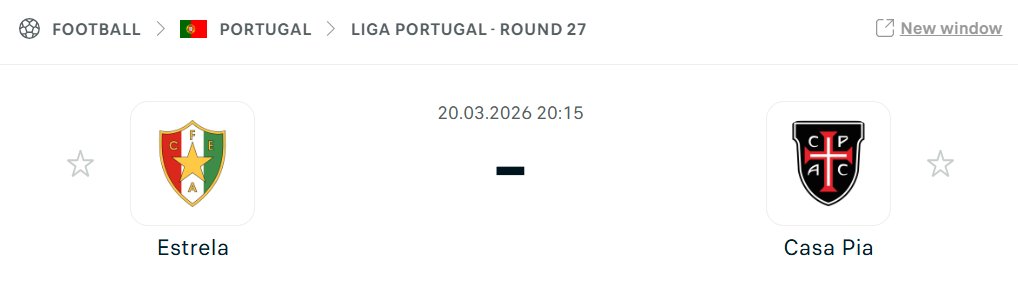 crypto__buzzz's tweet photo. Free Prediciton   

Pick: Casa Pia to win
ODD: 3 🔥

This isn't going to be a game, it's going to be a battle for survival. Casa Pia has all the resources it needs to emerge victorious from this encounter. https://t.co/uEZFHnmJBs