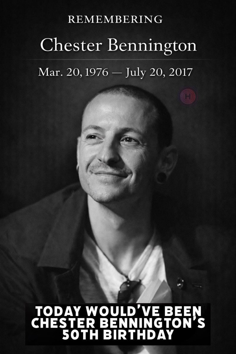 VeliStat320's tweet photo. Happy 50 in heaven, Chester! 💔🖤💔 https://t.co/4WUcynmOIk