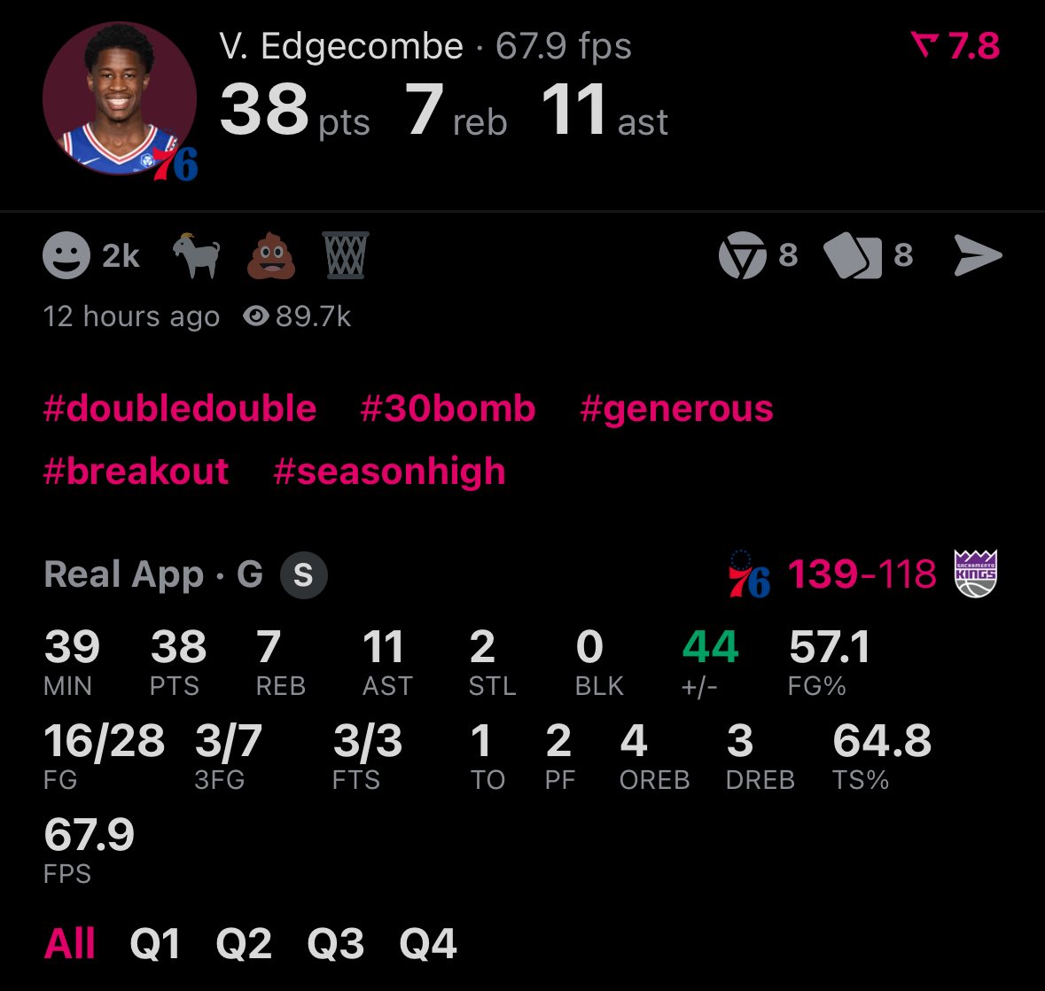 V. J. Edgecombe Muse ‼️💫 tweet media