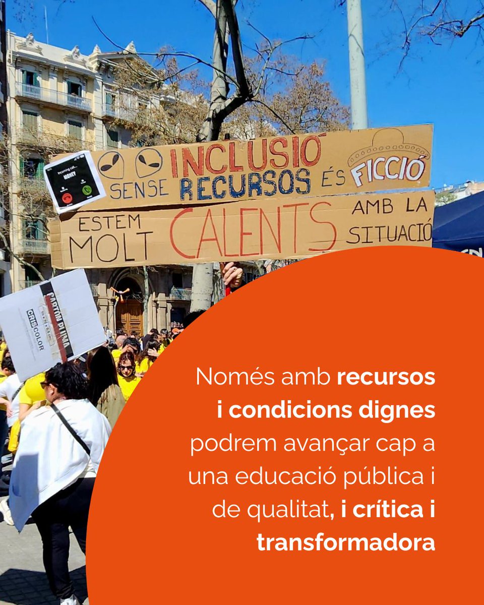 Lafedecat's tweet photo. 📢 Donem suport a la vaga i a les mobilitzacions educatives perquè només amb recursos i condicions dignes podrem avançar cap a una educació crítica i transformadora https://t.co/bRIlagEJjJ