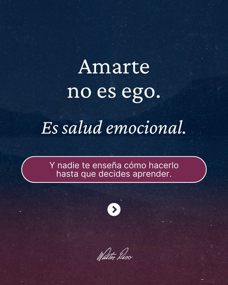 Walter_Riso's tweet photo. Más de 5,000 personas ya iniciaron su transformación.  
✨ El seminario online “Aprendiendo a quererse a sí mismo” de Walter Riso te invita a fortalecer tu autoestima, reconciliarte con tu esencia y empezar a vivir desde el amor propio.
 
👉Comienza tu proceso hoy https://t.co/Sl2mNpsbtO