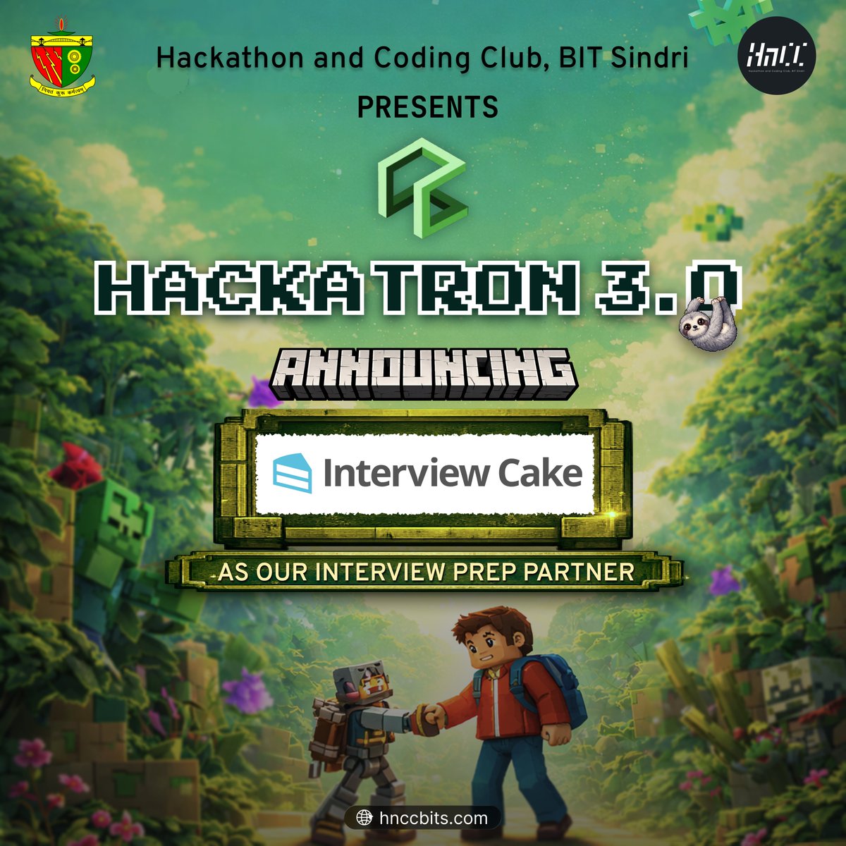 hnccbits's tweet photo. ๐ Hackatron 3.0 Update
Excited to welcome Interview Cake as our Interview Prep Partner! ๐ฏ
Boost your skills with real interview questions & structured learning.
Big thanks for supporting future developers ๐
#Hackatron3.0 #InterviewCake #InterviewPrep #hnccbits #BITSindri https://t.co/39wpsRrwZz