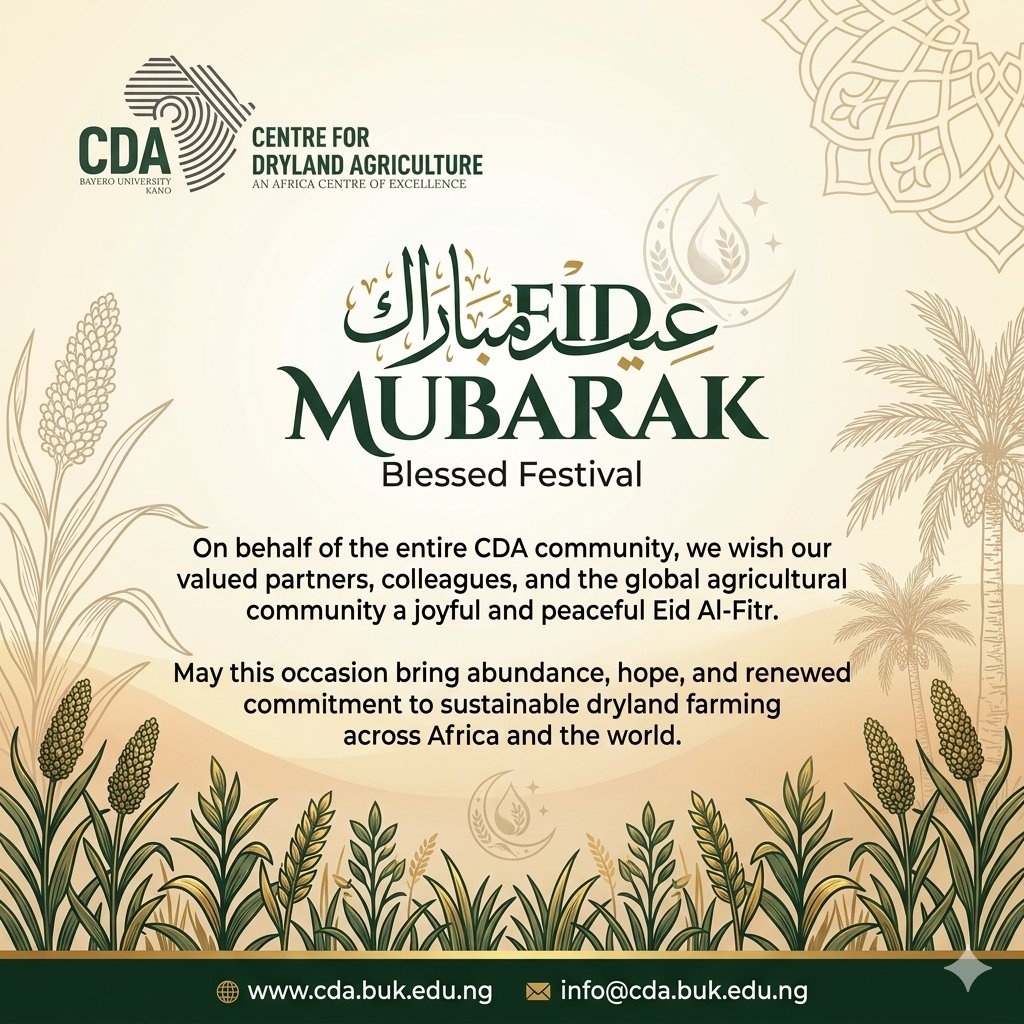 Centre For Dryland Agriculture, BUK tweet media