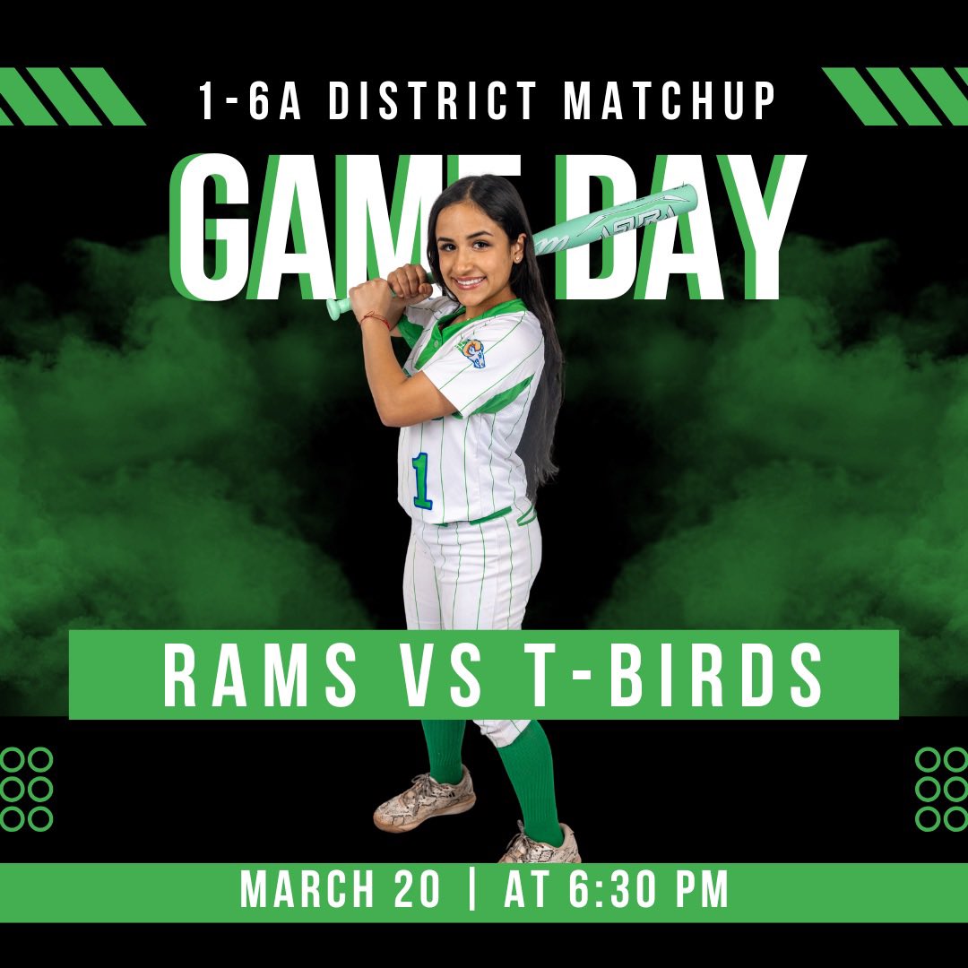 mhs_sb's tweet photo. 🚨🥎GAME DAY🥎🚨
🗓️Friday, March 20
🆚 Coronado Thunderbirds
⏰JV 4:00 pm
⏰ Varsity 6:30 pm
📍Montwood High School
#HornsUp 🤘🏽 #GoRams #RamProud #ChampionshipMindset 🐏 https://t.co/2JPXBGyQHp