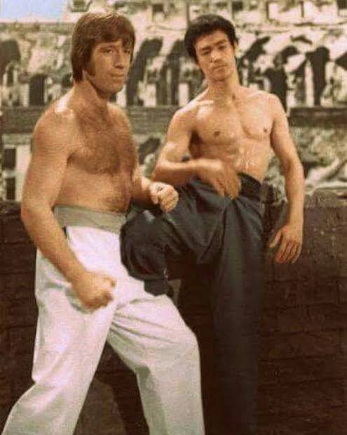 dottsoill's tweet photo. One of the baddest MFs to ever do it. Chuck Norris ain’t resting in Peace, Peace is resting in Chuck Norris! The martial arts world just took one of its greatest Ls with this one. May he and Bruce Lee throw friendly hands for eternity! #ChuckNorris https://t.co/QppjctDhde