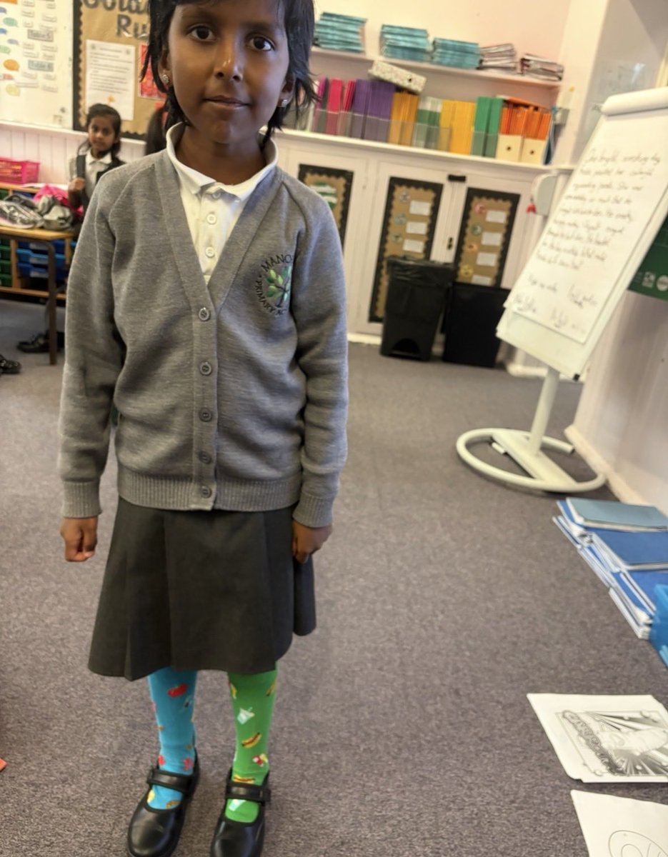 ManorParkSchSM1's tweet photo. Rocking our mismatched best! π§¦β¨
Today, Year 2 celebrated #OddSocksDay by designing their own wonderfully wacky pairs! Itβs been a fantastic way to remember that our differences are what make our school community so vibrant and special. π Different is brilliant! π€©π #WeAreLeo https://t.co/Ul7i1mAoxi
