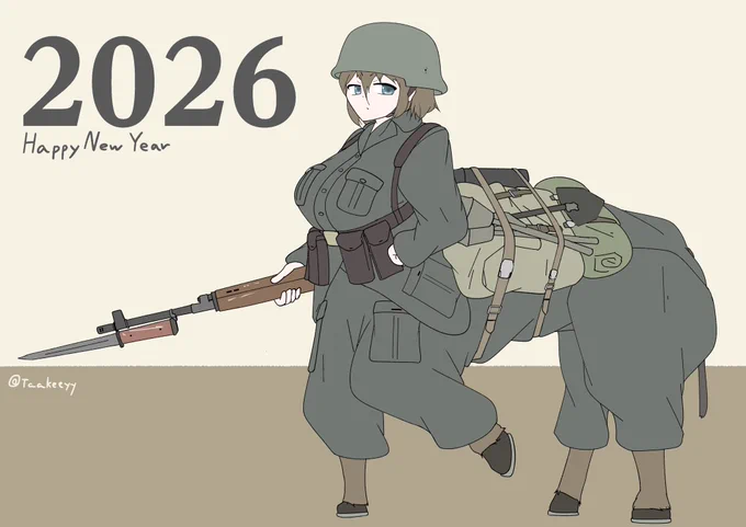 #三連休はフォロワーが増えるらしい ミリタリーな女子やメカを描いてます