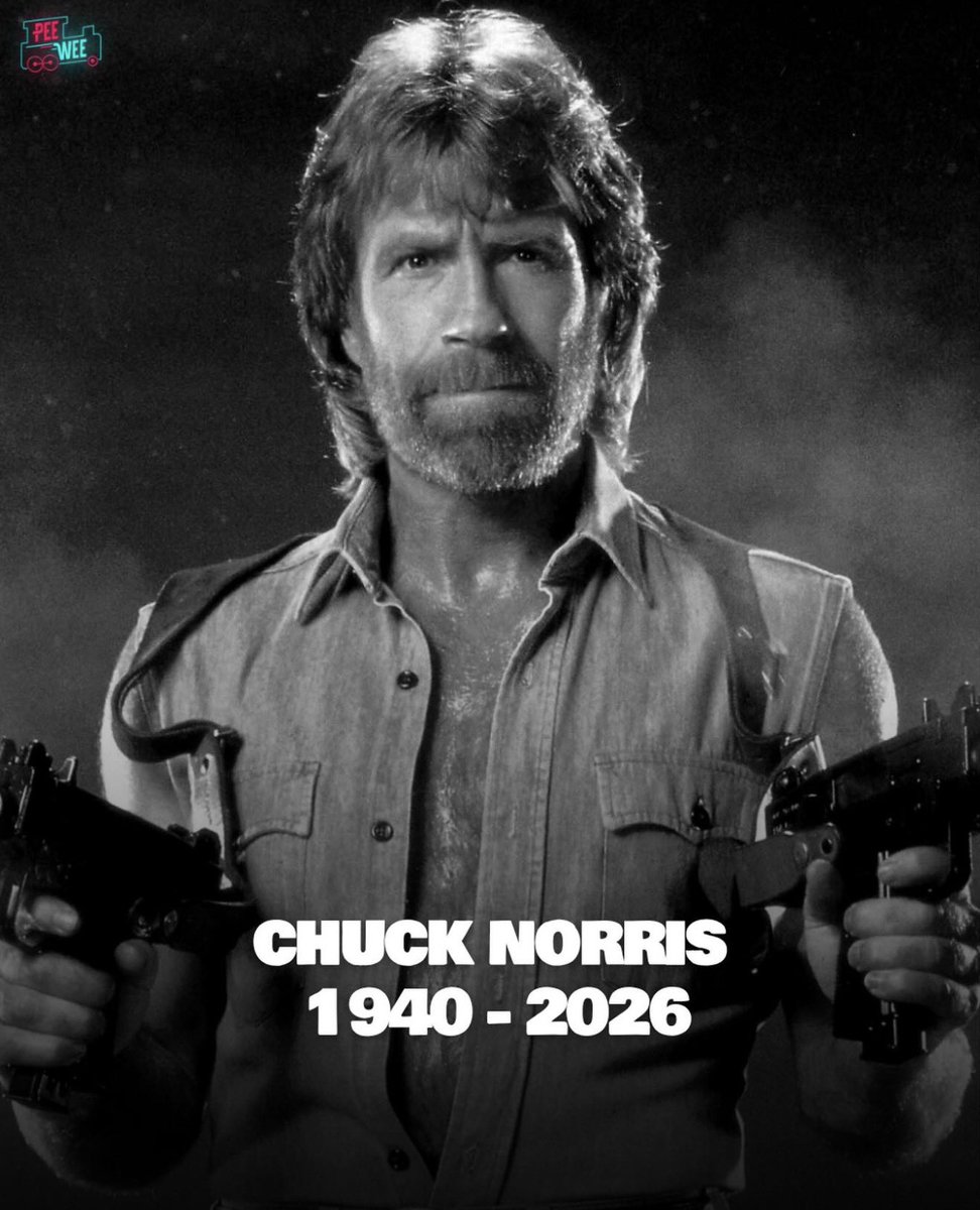Hoje Chuck Norris não nos deixou, ele apenas foi para um lugar que equivale a sua grandiosidade! Descanse em paz!