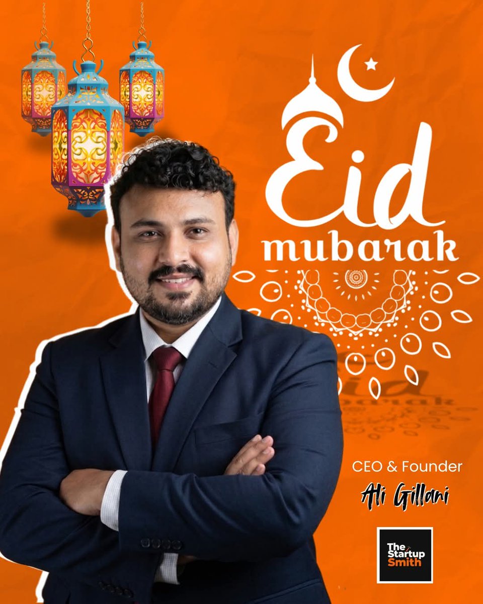 thestartupsmith's tweet photo. Grateful for the journey, the lessons &amp; everyone who believed before it had a name. 🌙

The Startup Smith started as an idea, today it's a growing brand with a mission.

Eid Mubarak to every dreamer, builder &amp; believer. 🌟

#EidMubarak #TheStartupSmith #EidulFitr2026 https://t.co/ipUGAv5v0c