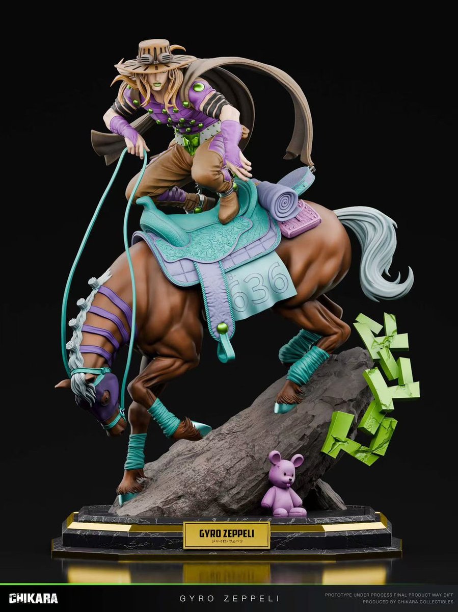 MajinStore's tweet image. 🔥 Gyro Zeppeli – Chikara Studio
Gyro avanza con una determinación inquebrantable, guiado por el giro perfecto de su destino.
Su presencia irradia estilo y poder, como una fuerza imparable en pleno camino hacia la victoria.
#jojosbizarreadventure #gyro