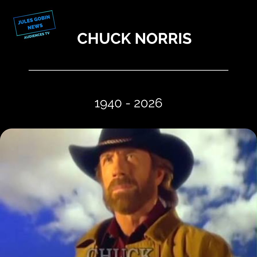 CHUCK NORRIS EST MORT

L’acteur américain et champion de karaté #chucknorris est mort à l’âge de 86 ans.
De son vrai nom Carlos Ray Norris, il était connu notamment pour son rôle dans #walkertexasranger , diffusée les dimanches après le 13H sur TF1 pendant de longues années.