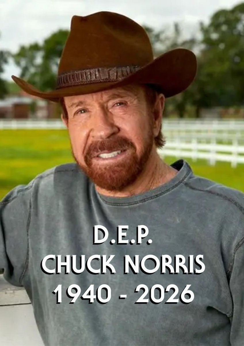 Adiós a un ícono del cine de acción, ¿quién no vió películas de Chuck Norris aporreando a malos o armado hasta los dientes, ese Ranger de Texas? Pues sí, a sus 86 años, Cuck Norris se ha ido. Desde aquí Descanse en Paz y mis condolencias a sus familiares🎬

#chucknorris #dep