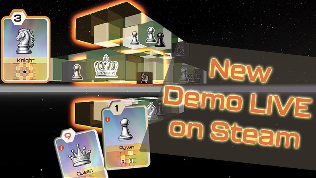 ChessfinityMain's tweet photo. Updated demo is now live on Steam - download for free and tell us what you think. 

https://t.co/cWxG9aBYjL https://t.co/VXetg0aCoZ